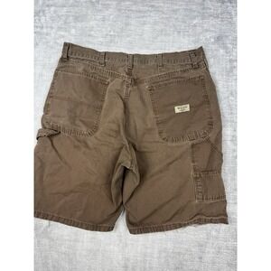 Wrangler‎ Shorts Mens 34 Brown Carpenter Relaxed Faded Grunge Earthtone